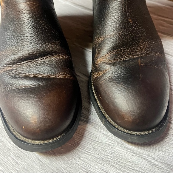 Ariat Western Cowboy Heritage Roper Boots Distressed Brown - Picture 7 of 15